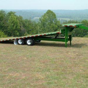 Econoline 10-Ton 102" x 25' Heavy Duty Dual-Tandem Gooseneck Tilt Trailer