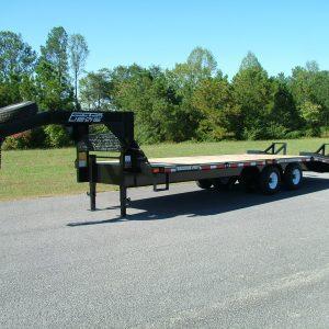Econoline 14-Ton 102" x 25' Super-Max Suspension "Gooseneck" Dovetail Trailer (4-Independent 7k Axles) (32k GVWR)