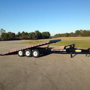 Econoline 9-Ton 102" x 25' Tri-Axle Deckover Partial Tilt Trailer (21'+4' Stationary Deck)