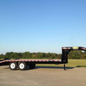 Econoline 6-Ton 102" x 21' Tandem-Axle Gooseneck Deckover Dovetail Trailer