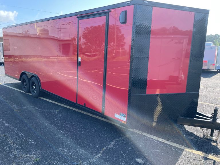 Anvil Elite 8.5' x 24' Tandem Axle Cargo Trailer (shown with optional blackout trim, extended tongue)