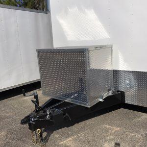 Generator ATP Covered Storage Box On Tongue-Requires Adding 18" or 24" Extended Triple Tube Tongue Option (Flat Front Models or 24" Extended Tongue on V-nose Model)