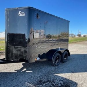 Cargo Craft Texas Elite V-Nose 7' x 12' Tandem Axle Cargo Trailer (shown w/Optional Blackout Trim)