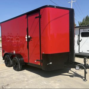 Cargo Craft Texas Elite V-Nose 7' x 14' Tandem Axle Cargo Trailer (w/optional Blackout Trim)