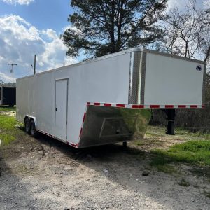 Quality Cargo 8.5' x 26' Gooseneck Tandem Axle Cargo Trailer (18' Box+8' Riser)