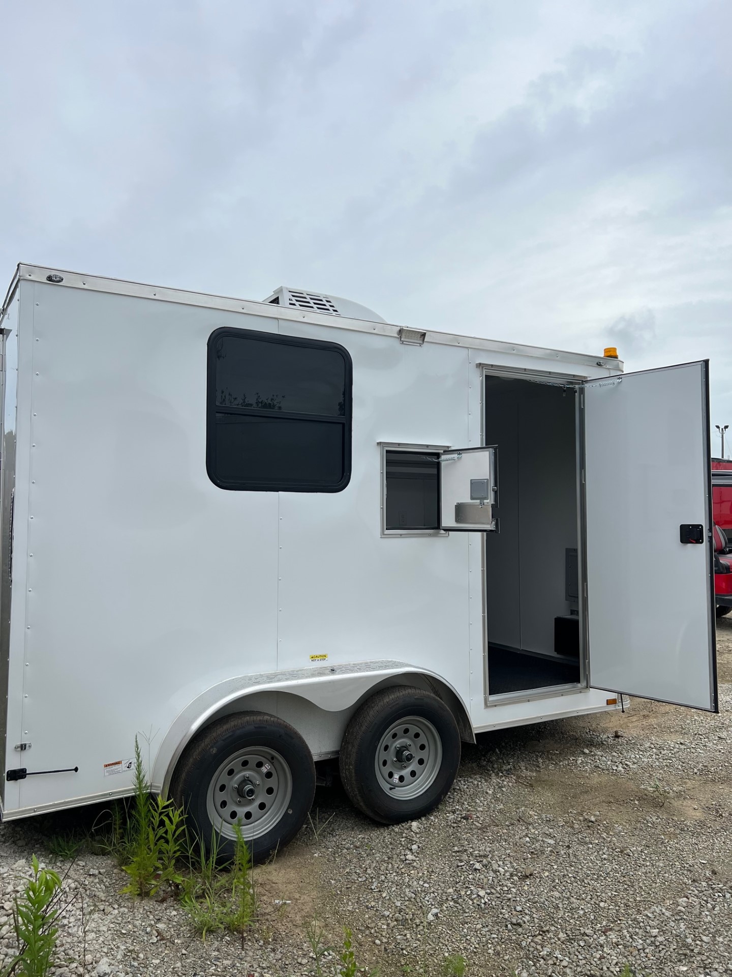 7' X 12' TA Quality Cargo Fiber Optic Service Trailer w/Brakes